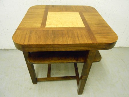 4025 - Stolek ArtDeco 1930 vykladany   63 x 63 cm V - 63 cm  3 700 kc